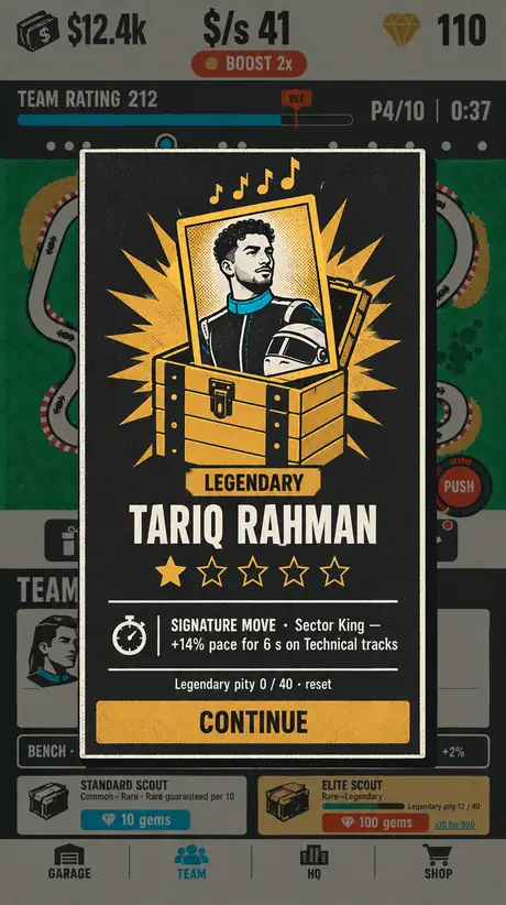 Legendary driver crate reveal