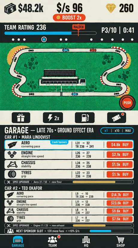 Garage with two cars unlocked