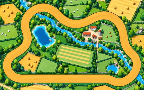 Dirt Ford: a dirt loop through fields, a creek and a millpond