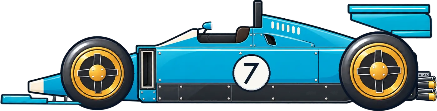 A late-1970s ground-effect Formula car, every part at Spec 4